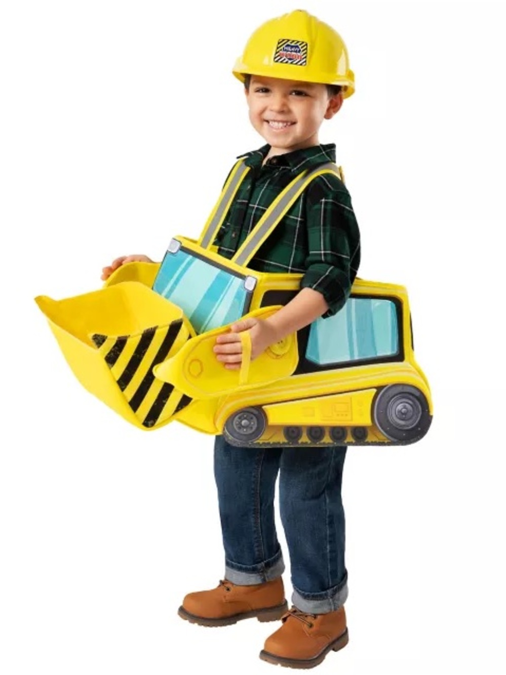 Toddler Ride-Along Bulldozer Costume